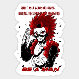 Be a Man! Sticker